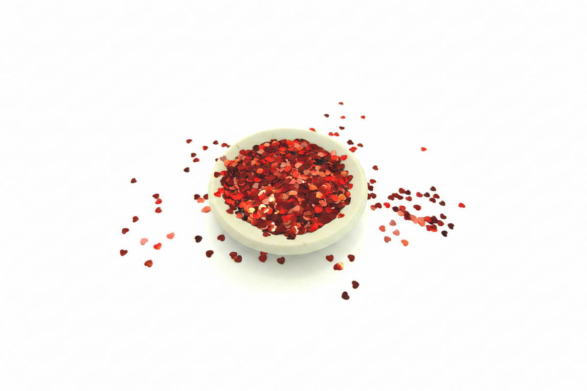 Tiny Closed Heart Confetti | Multiple Colors